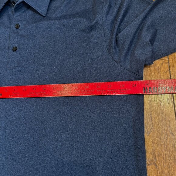Greg Norman Long Sleeve Golf Polo. Men's Size XL Blue 3 button collared - Picture 8 of 11